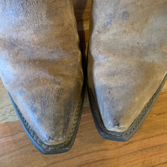 Brown Leather Western Boots with Star detail - Picture 10 of 11